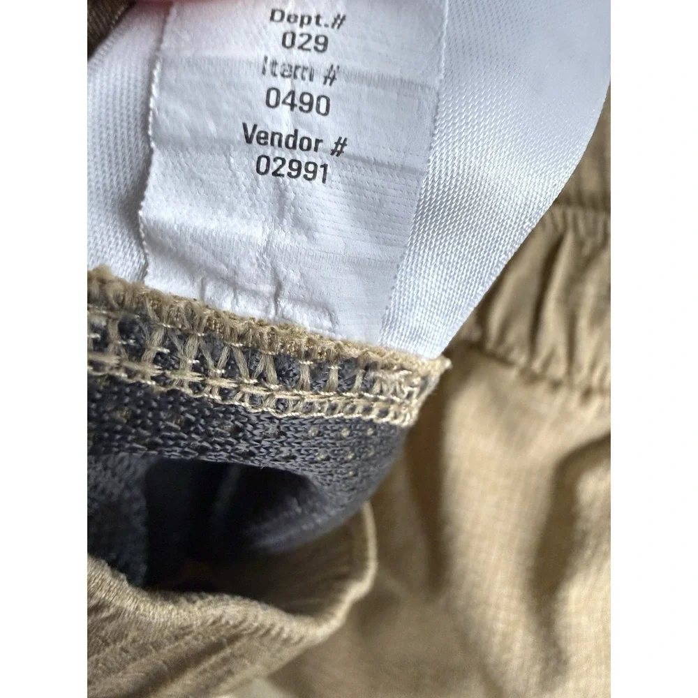 Eddie Bauer Shorts Mens 2XL Brown Travex Pull‎ On Hiking Outdoor